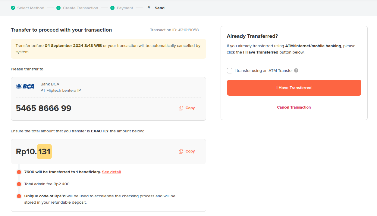 select payment methods